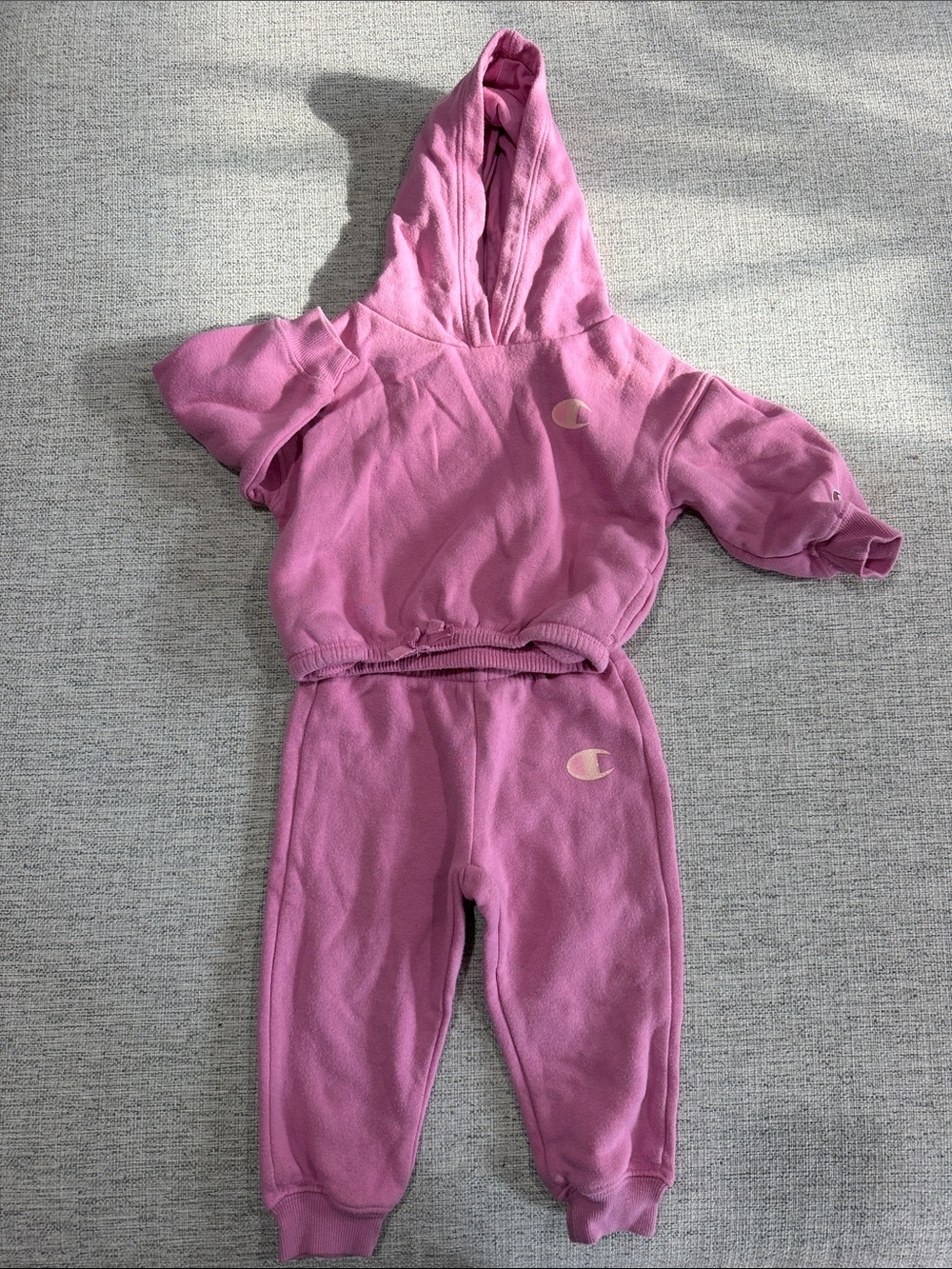 CHAMPION HOODIE AND JOGGER SET 18M